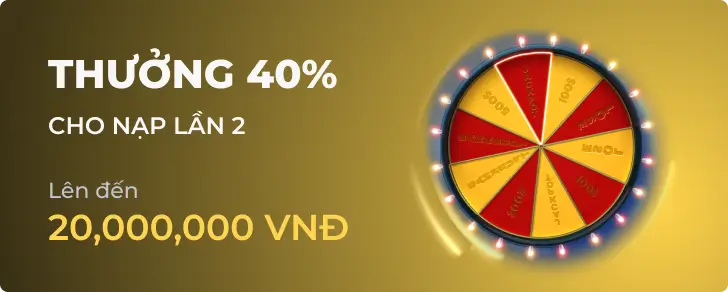 Khuyến mãi thưởng nạp lại 40% hàng tuần tại MU88